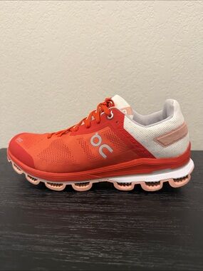 On Cloudrunner Lightweight Women's size 10.5 Running Training Shoes Red White
